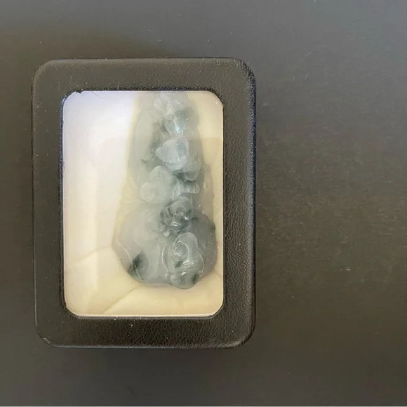 New natural Burmese carved Jade Pendant
